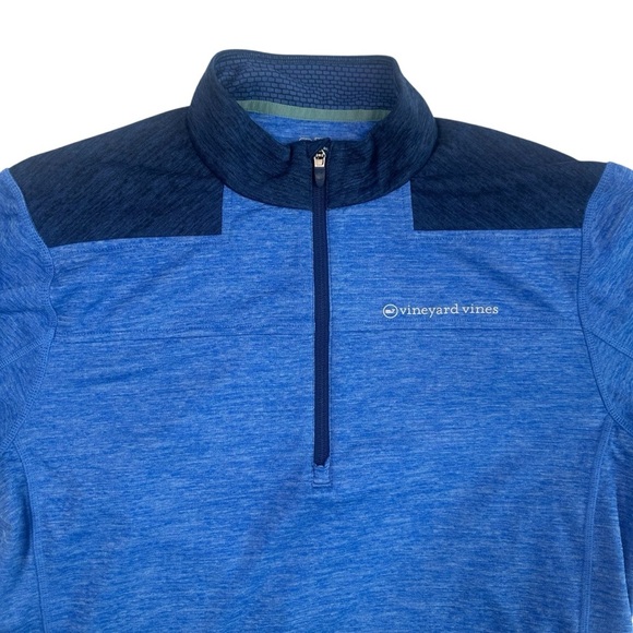 Vineyard Vines Men’s Performance 1/2 Zip Pullover – Blue – Size Large - Picture 3 of 11
